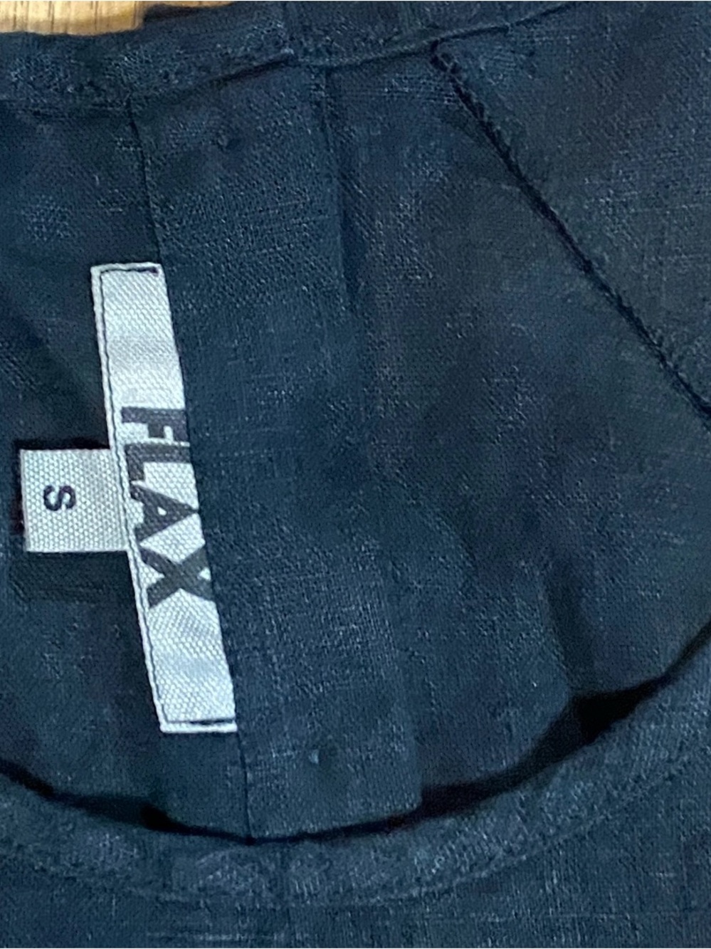 Flax 100% Linen Button-Back High-Low Top - Picture 4 of 6